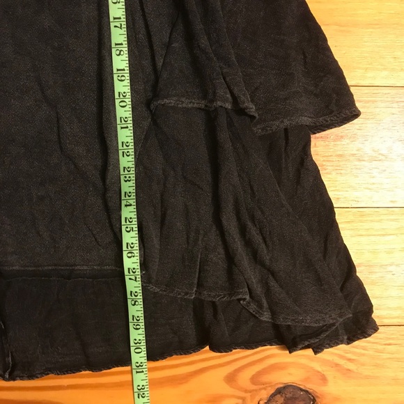 Altar’d State Slate Gray Ruffle Tee, EUC, M - Picture 7 of 13